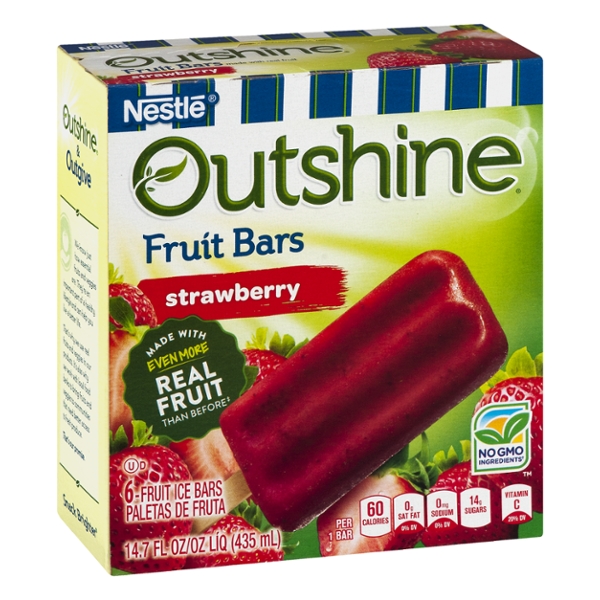 Outshine Strawberry Frozen Fruit Bars 6 Pack