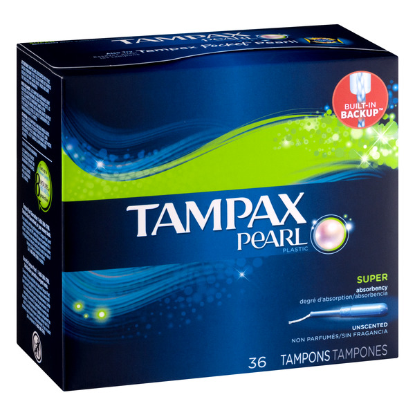 Tampax Pearl Super Absorbency Tampons - 36 CT
