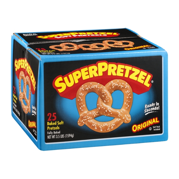 SuperPretzel Pretzels, Soft, Fully baked