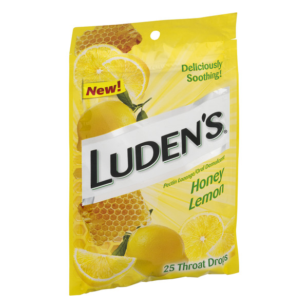 Luden's Throat Drops Honey Lemon - 25 CT