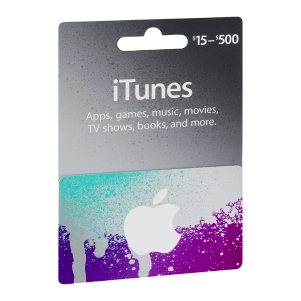 iTunes Gift Card $15-$500