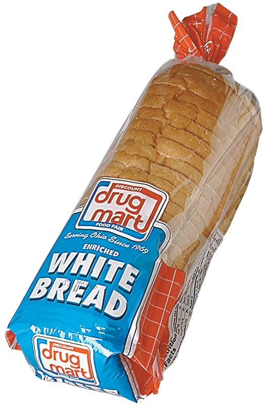 DDM White or Wheat Bread 20 oz. Loaf