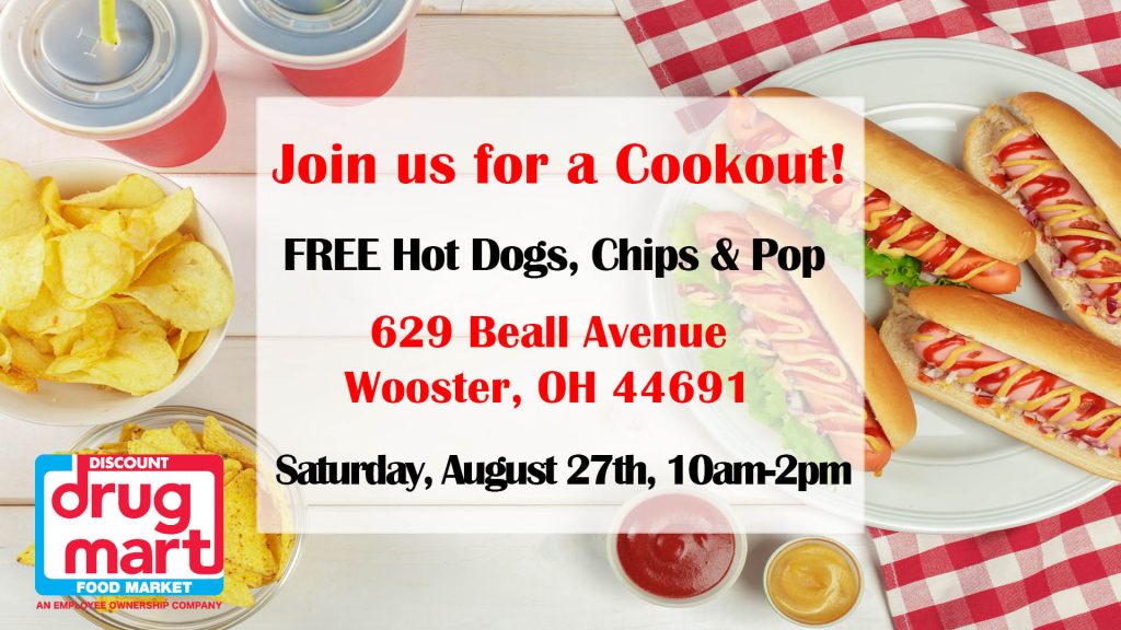 Cookout - Store #30 Wooster @ Discount Drug Mart #30 | Wooster | Ohio | United States