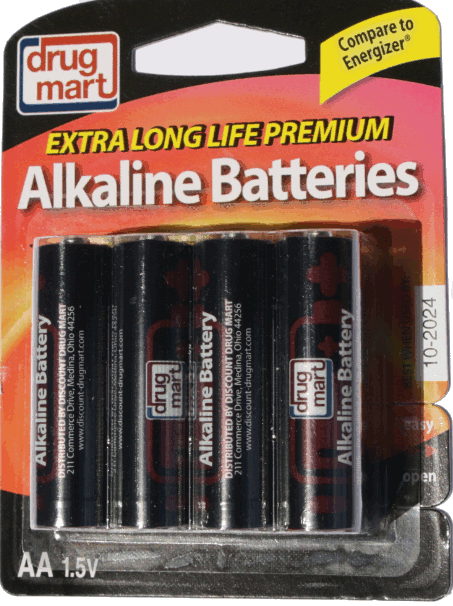 DDM Premium Battery Alkaline AA 8 Pack