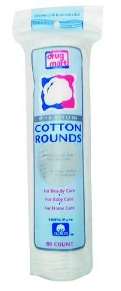 DDM Cotton Rounds 80ct