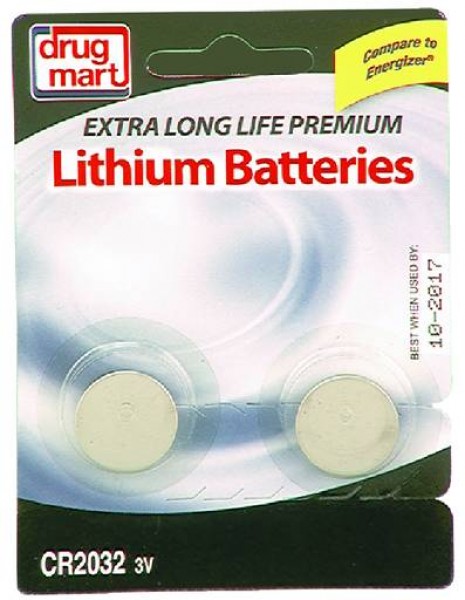 DDM Lithium 3 Volt CR2032 2 Pack