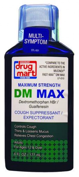 DDM DM Max Cough Suppressant/Expectorant 6oz