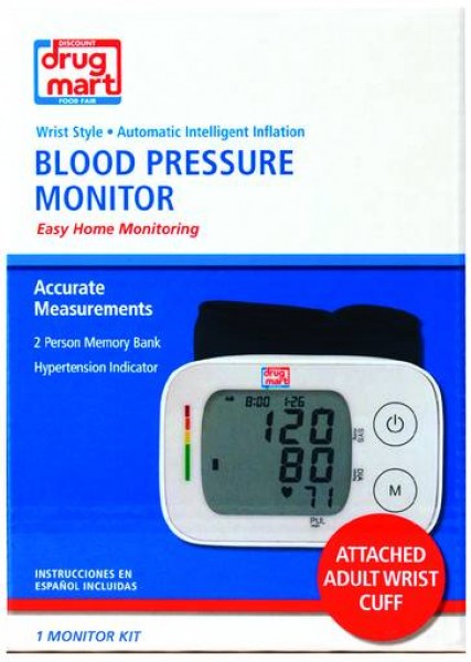 DDM Blood Pressure Monitor Auto Wrist Cuff Kit
