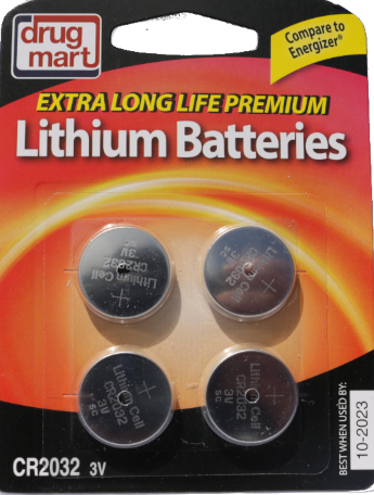 DDM Lithium 3V CR2032 4 Pack
