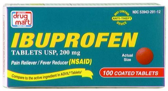DDM Ibuprofen Tablets 200mg 100ct