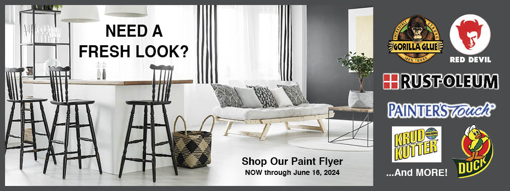 Shop Paint Flyer now through June 16th.
