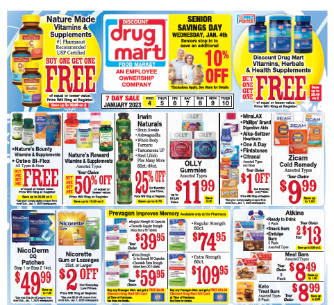 Discount Drug Mart weekly ad example