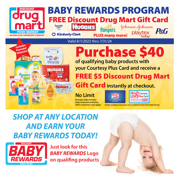 Baby product rewards