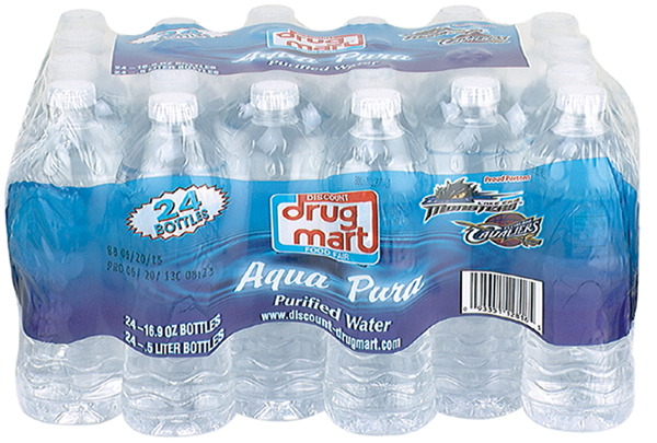 Discount Drug Mart Purified Water 24pk.